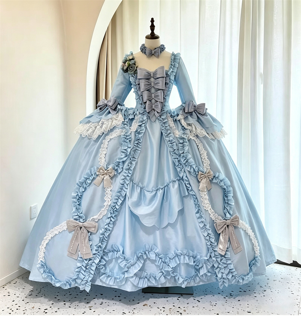 18th Century Rococo Blue Robe  - Bathrobe recension och pris