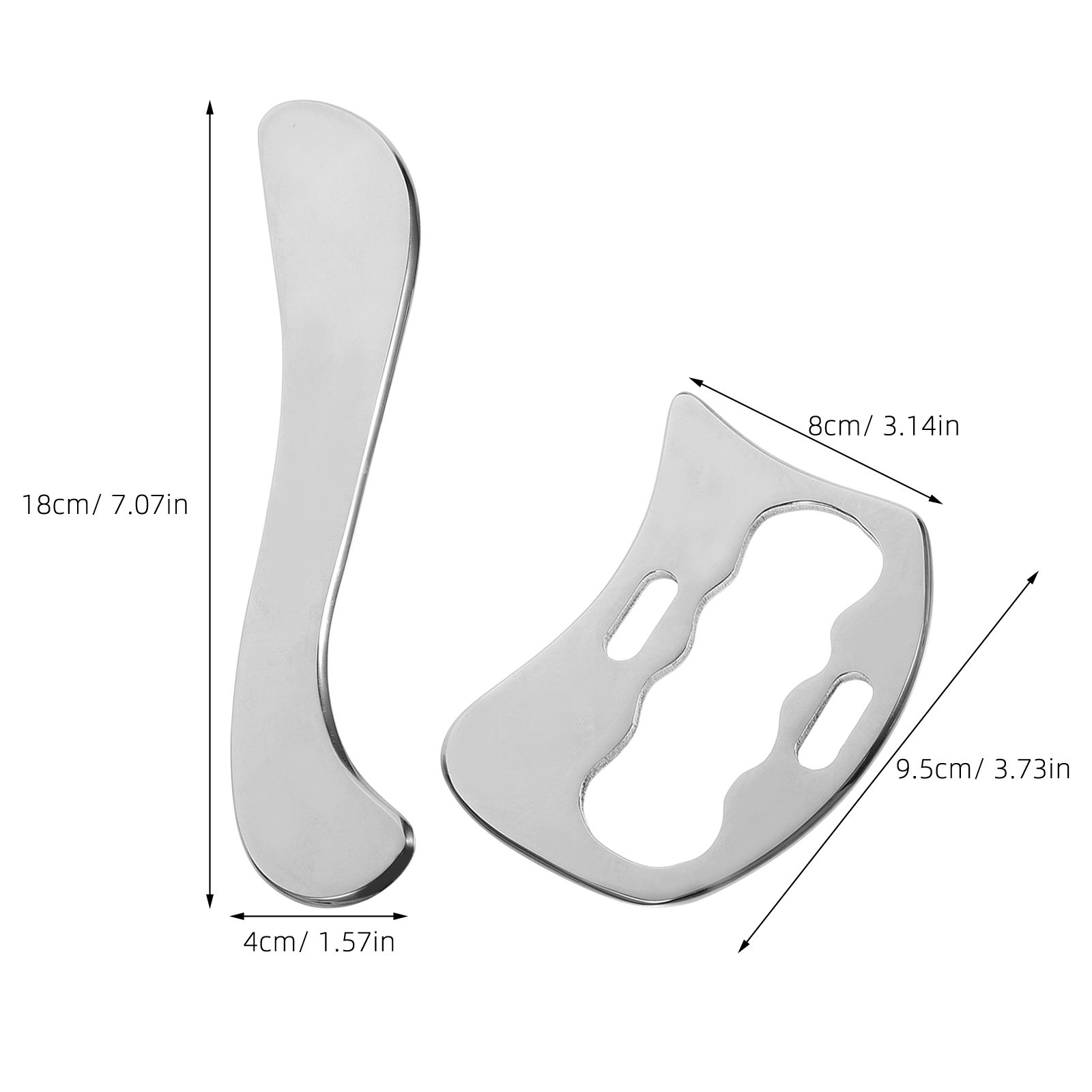 1Set Fascia Scraper Stainless  - Spa Massager recension och pris